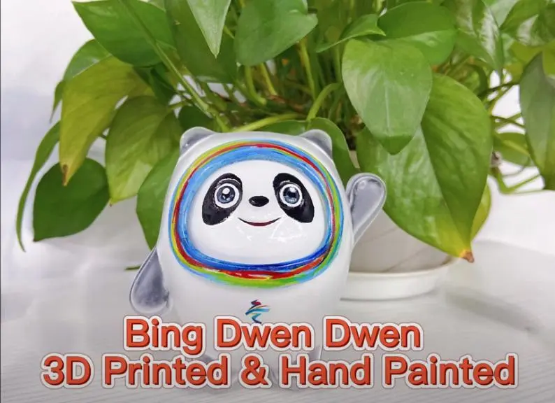 Bing Dwen Dwen 3Dプリント & ハンドペイント-北京2022オリンピックマスコット公式